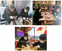  检测人员紧盯食物